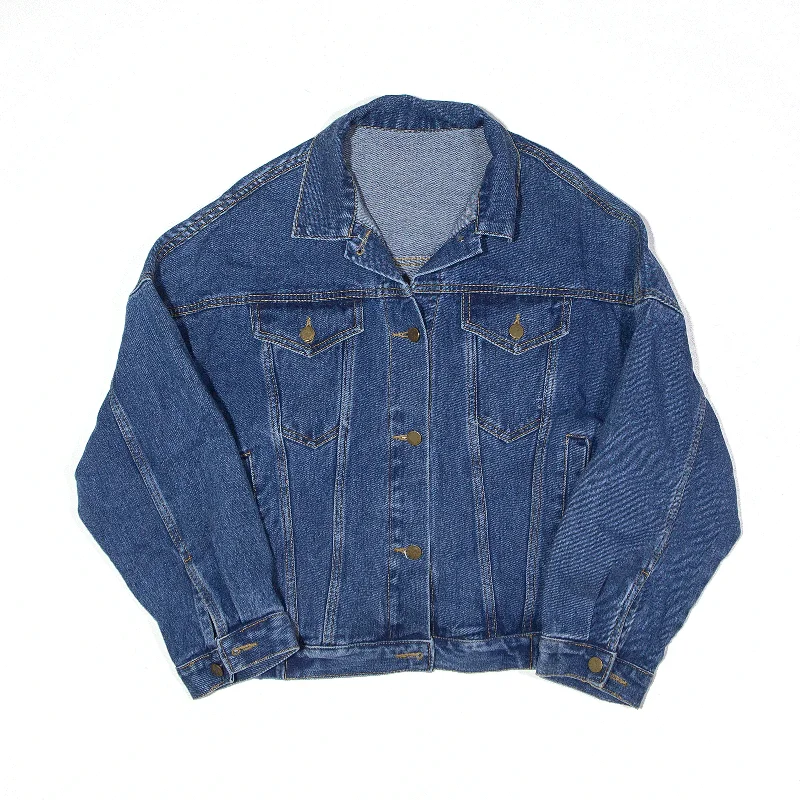 Clearance Event stylish raincoatJacket Blue Denim Womens M