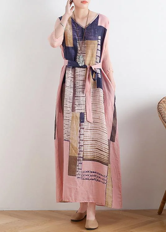 Huge Savings floral midi dressChic v neck pocketys dresses Photography pink striped Dress