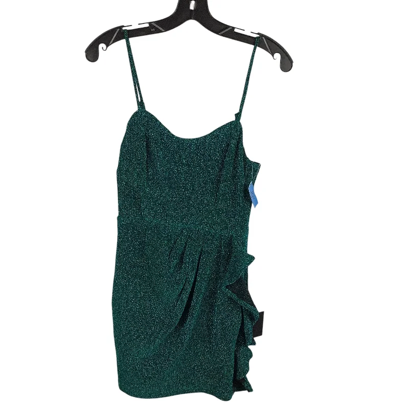 Super Bargain silk dressDress Party Short By Lulus In Teal, Size: S