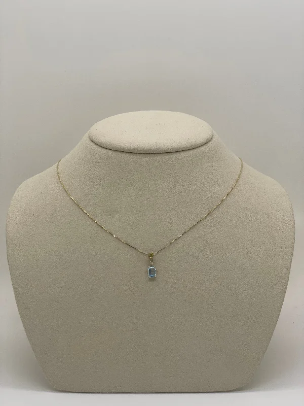 Super Sale Candyland Blue Topaz Emerald Necklace