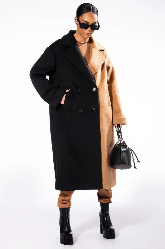 Weekend Deal windbreaker jacketHALF HALF WOOL LIKE TRENCH