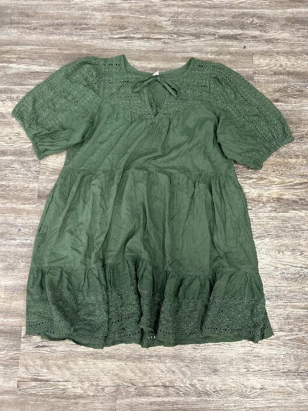 Bonus Savings A-line dressDress Casual Midi By Old Navy In Green, Size: Xl