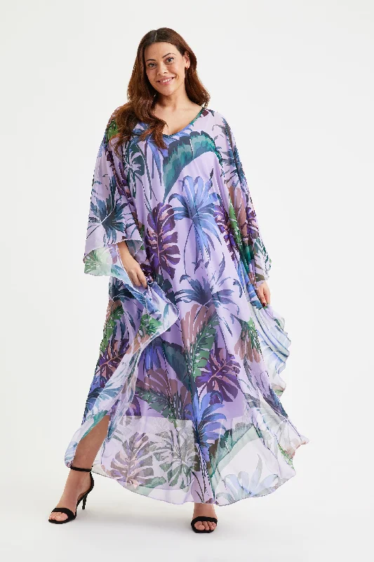 Super Savings lace dressPurple Palms Maxi Kaftan Dress