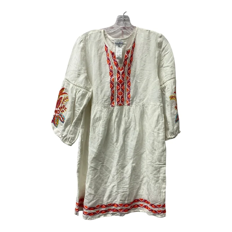 Act Fast lace-up dressDress Casual Short By Tommy Bahama In White, Size:Xs