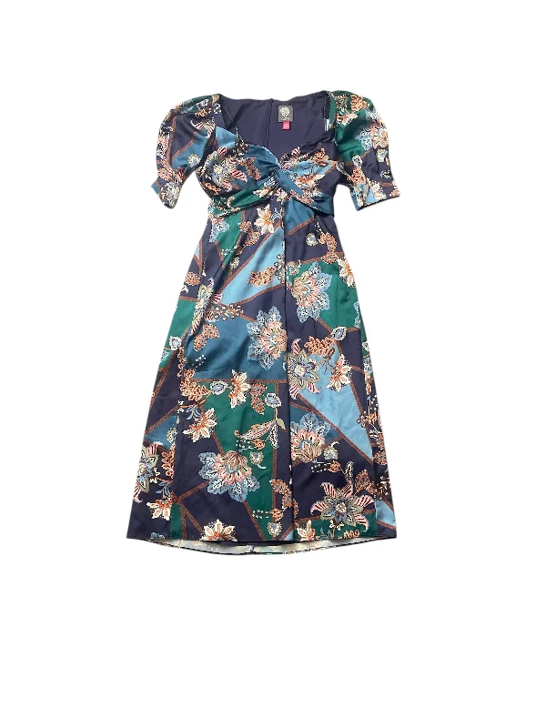 Quick Sale long-sleeve floral dressDress Casual Midi By Vince Camuto In Multi-colored, Size: 0