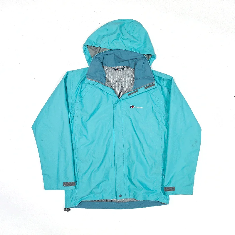 Savings Bonanza relaxed winter jacketBERGHAUS Jacket Blue Hooded Nylon Rain Womens S