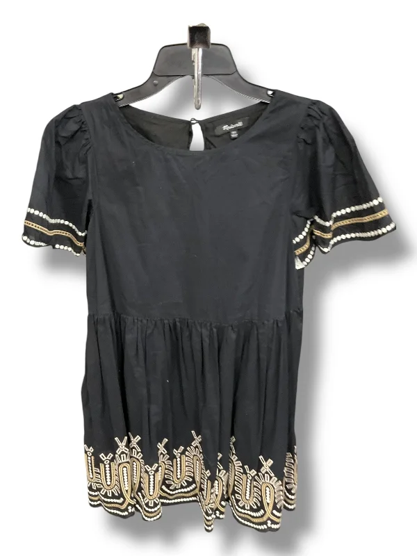 Markdown Madness trendy wrap dressDress Casual Short By Madewell In Black, Size: Xxs