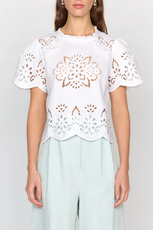 Deal of the Day Delaney Top | White