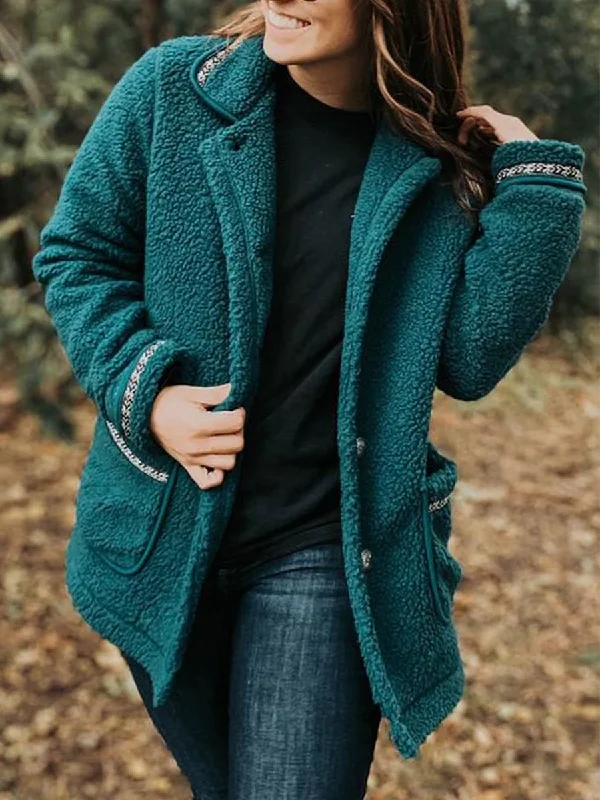Seasonal Sale fitted trench coatImitation Lamb Fur Coat