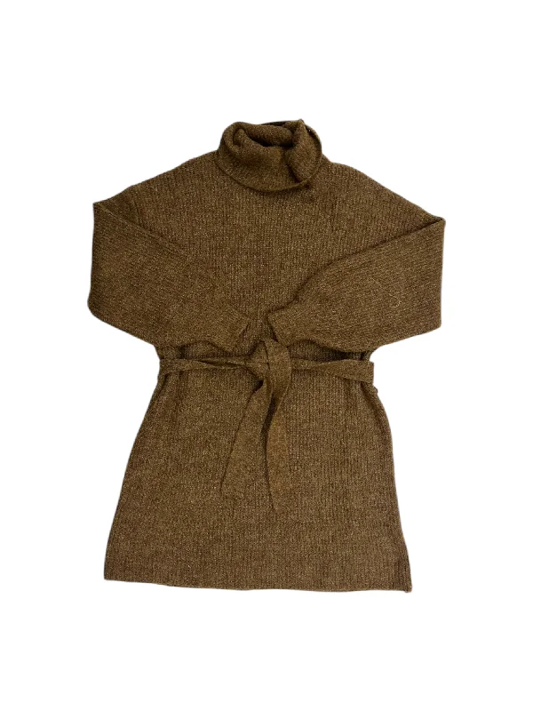 Don't Wait flowy maxi dressDress Sweater By ANNA KAY In Brown, Size: M