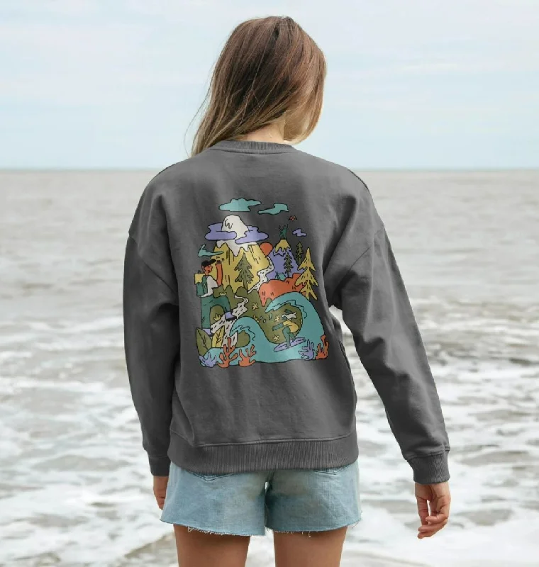 Price Break Women's Outdoor Living Oversized Sweatshirt