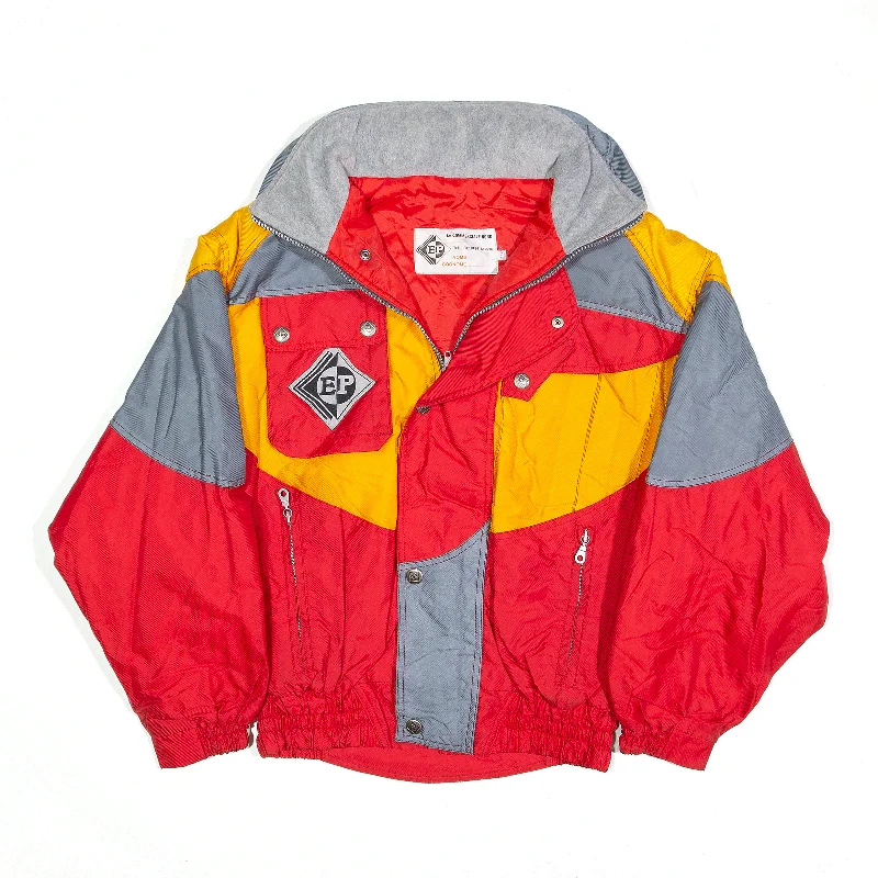Value Deals comfortable outerwearLA COMMERCIALE NORD Shell Jacket Red Colourblock Womens M