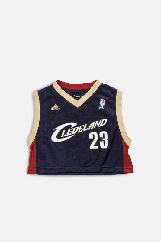 Flash Sale contemporary fitness sweatshirtRework Cleveland Cavaliers NBA Crop Jersey - S