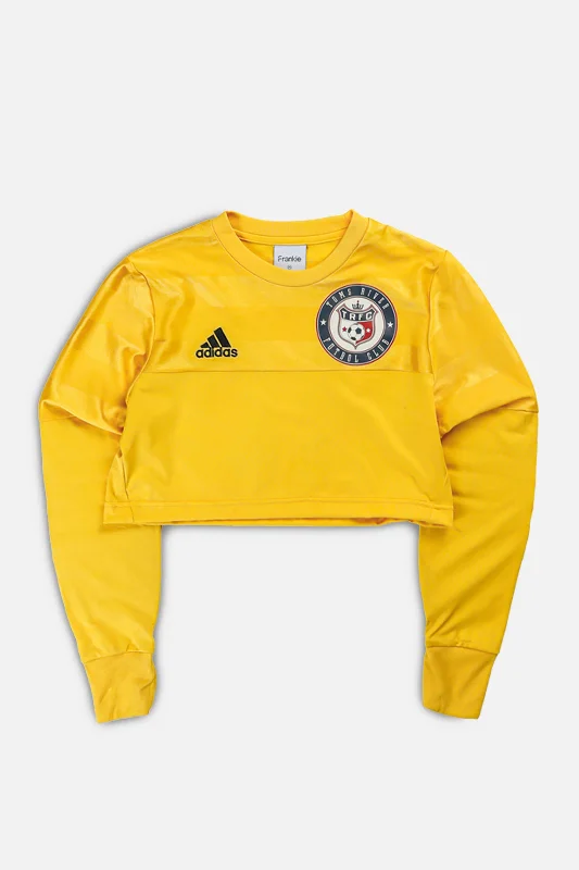 Overstock breathable gym hoodieRework Crop Toms River FC Long Sleeve Soccer Jersey - XS