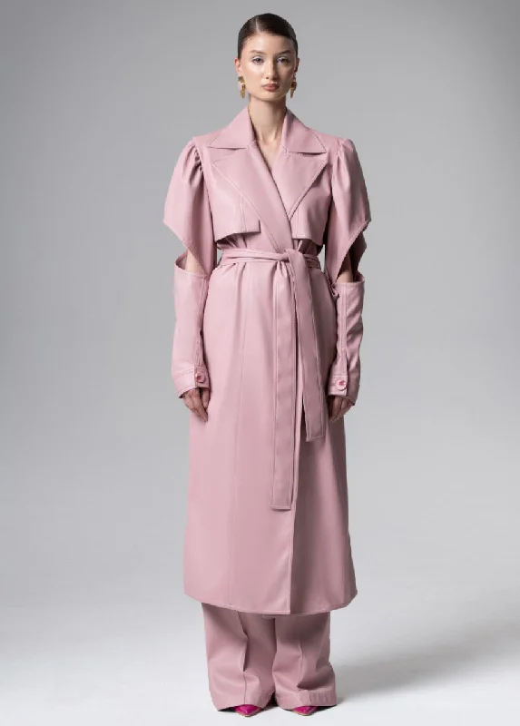 Extra Discounts fashion coat with hoodBLUSH LONG TRENCH