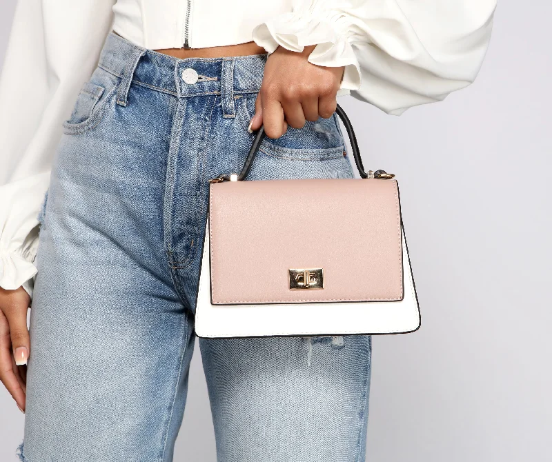 Crazy Deals Pretty And Posh Top Handle Bag