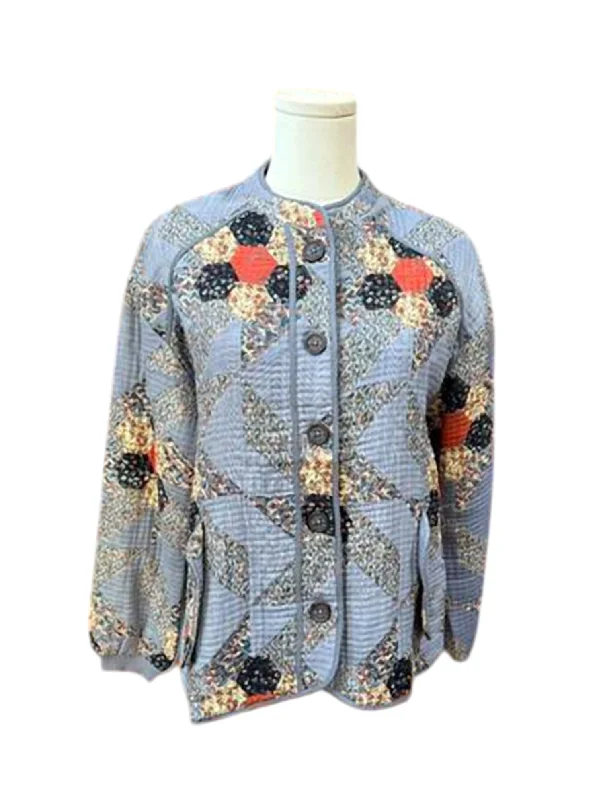 Seasonal Clearance Quilted Jacket In Blue