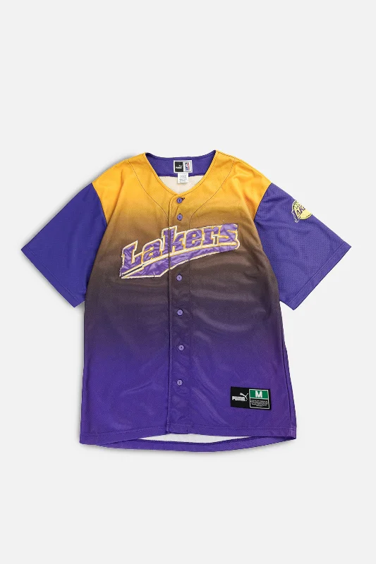 Super Sale graphic gym sweatshirtVintage LA Lakers NBA Baseball Jersey - M