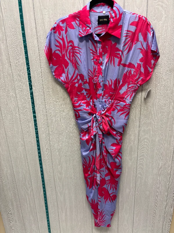 Final Sale sleek dressDress Casual Short By DO + BE  In Pink & Purple, Size: S