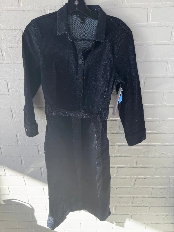 Act Now casual evening dressDress Work By Ann Taylor In Blue Denim, Size: S