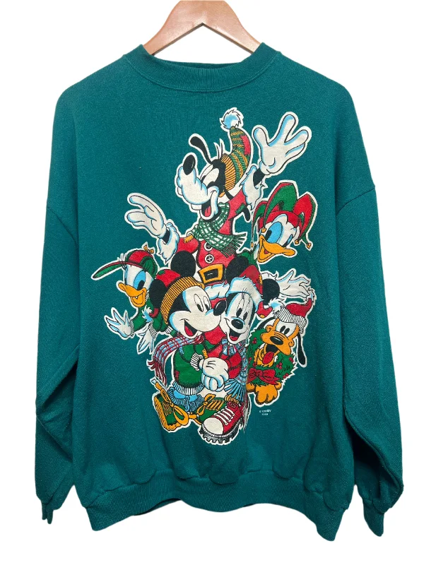 Savings Galore comfy workout wear hoodieDisney Mickey Blue Women's Sweatshirt (Size XL)