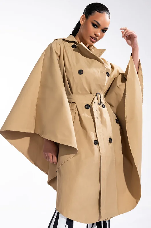 Massive Deals long-sleeve coatCLASSIC LONDON PONCHO TRENCH