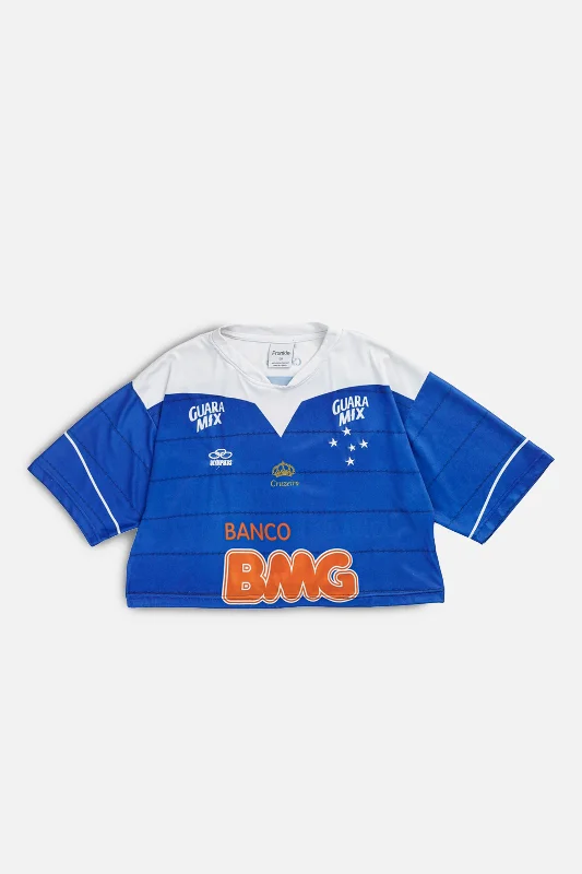 Special Price performance gym sweatshirtRework Crop Cruzeiro Soccer Jersey - M