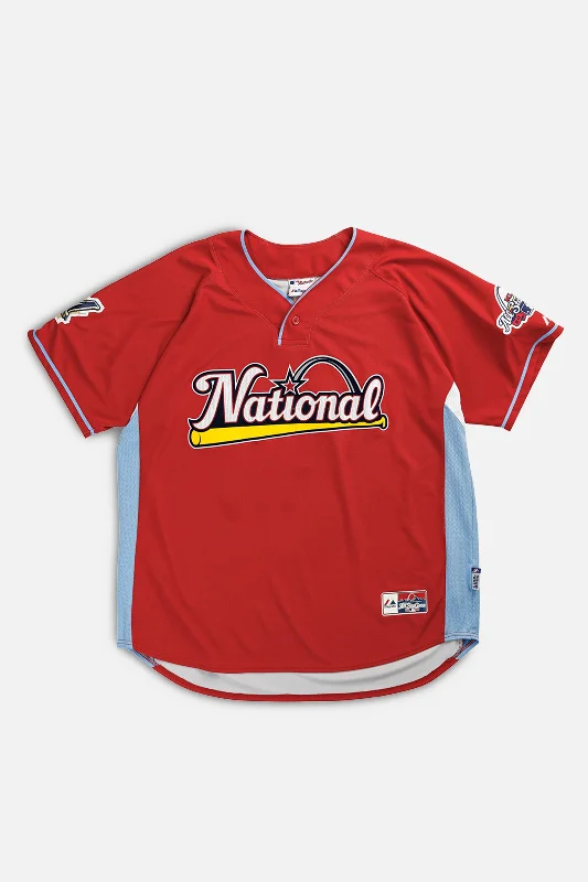 Sale Event loose fit athletic hoodieVintage Washington Nationals MLB Jersey - XL