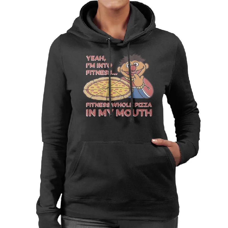 Sale Event minimalist hoodieSesame Street Fitness Pizza Women's Hooded Sweatshirt