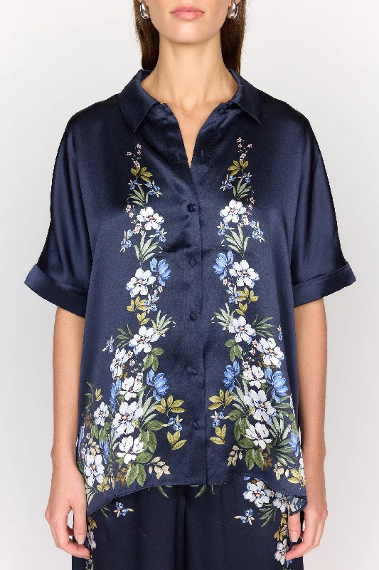 Weekend Special James Top | Navy Trellis