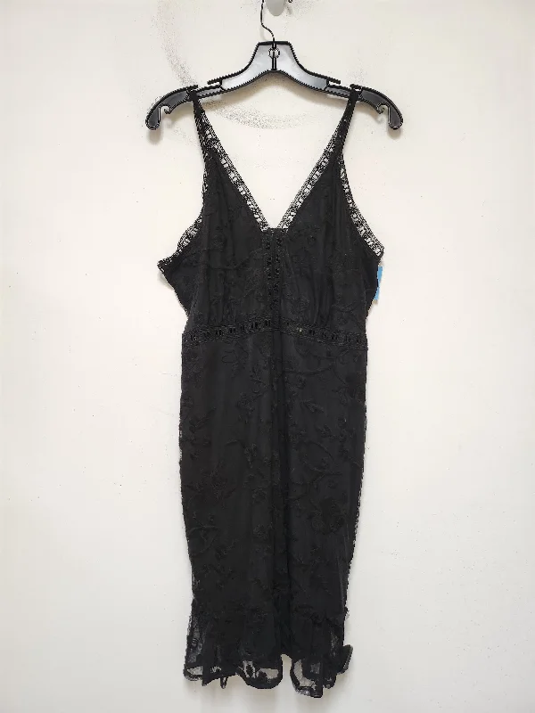 Deal of the Day tiered dressDress Casual Short By Clothes Mentor In Black, Size: L