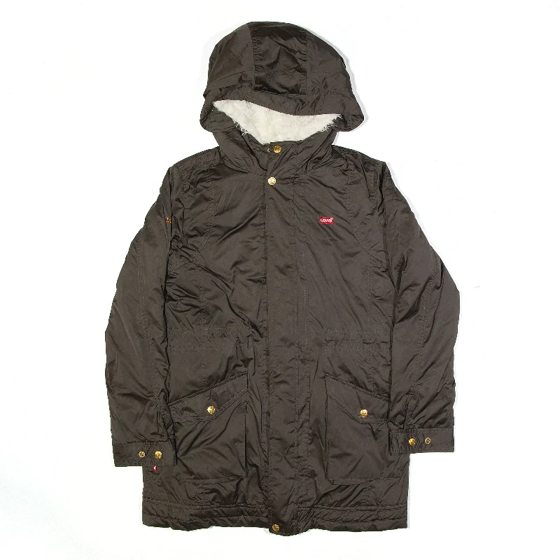 Super Sale high-quality coatLEVI'S Parka Jacket Brown Womens S