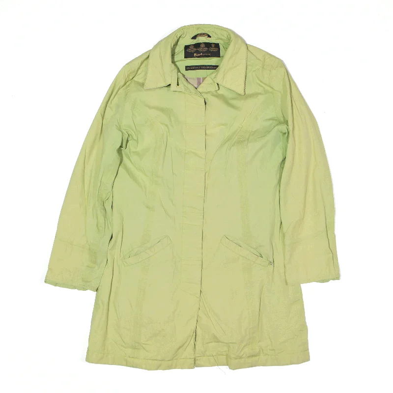 Special Promotion outdoor coatBARBOUR Flyweight Belleville Parka Jacket Green Womens UK 8