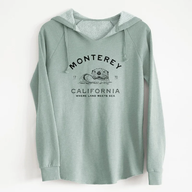 Hot Deal versatile gym hoodieMonterey Sea Otter - Cali Wave Hooded Sweatshirt