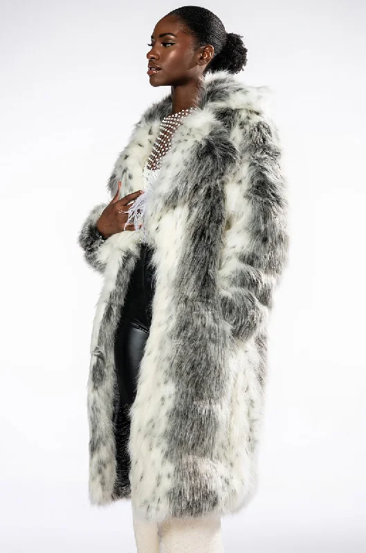 Clearance Event oversized coatKYOTO NIGHTS LONG FAUX FUR JACKET