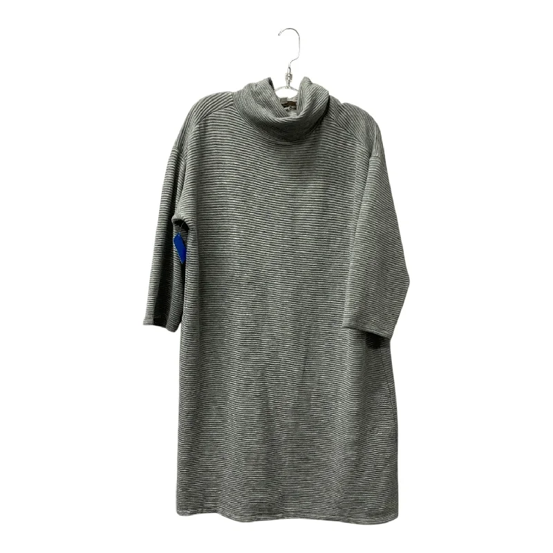 Early Access velvet dressDress Casual Midi By Loft In Grey, Size:L