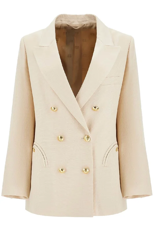Reduced Prices Blaze Milano Women's ivory Double-Breasted Viscose Blazer
