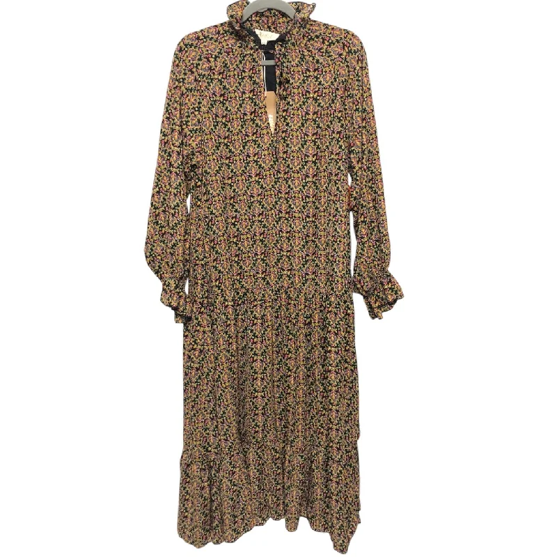 Deep Discounts v-neck dressDress Casual Midi By Listicle In Floral Print, Size:S