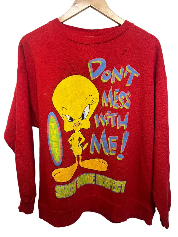 Can't Miss stylish performance hoodieLooney Tunes Red Tweeny Sweatshirt (Size L)