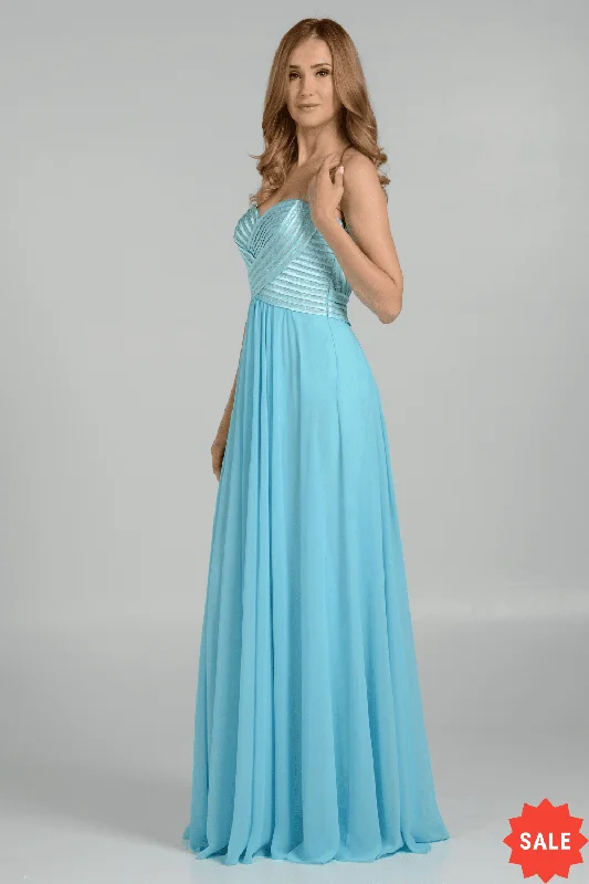 Unbeatable Prices Strapless Sweetheart Gown with Sequined Top by Poly USA 7714