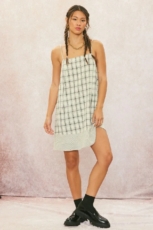 Take Advantage statement dressNatural Printed Linen Dress