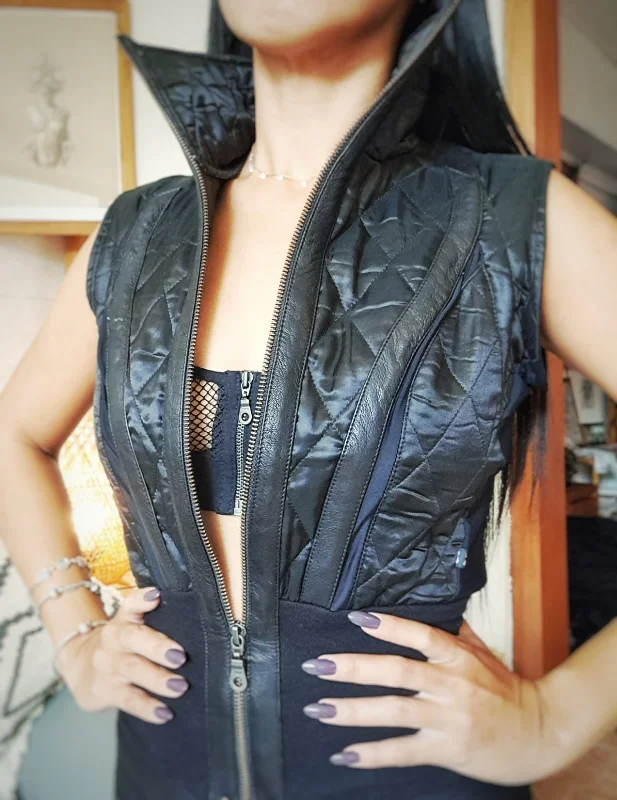 Exclusive Savings FreQ G Vixen Vest with Leather accents
