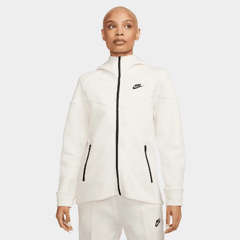 Savings Galore Nike Sportswear Women's Tech Fleece Windrunner Full Zip Hoodie Pale Ivory / Black