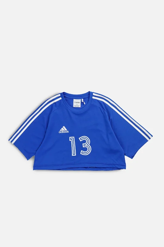Special Discount eco-friendly sports hoodieRework Crop Adidas Soccer Jersey - S