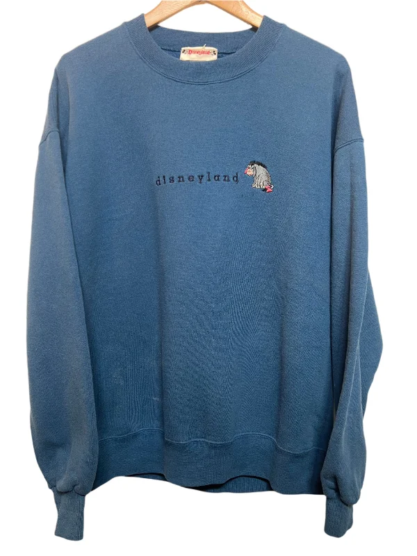 Early Bird Discount minimalist gym sweatshirtDisneyland Blue Women's Sweatshirt (Size L)