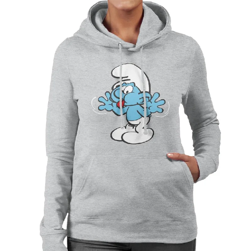 Lowest Price cozy hoodieThe Smurfs Blowing Raspberries Women's Hooded Sweatshirt