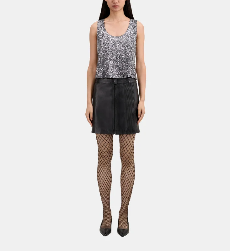 Discount Deals Sequin Top | Women | Silver