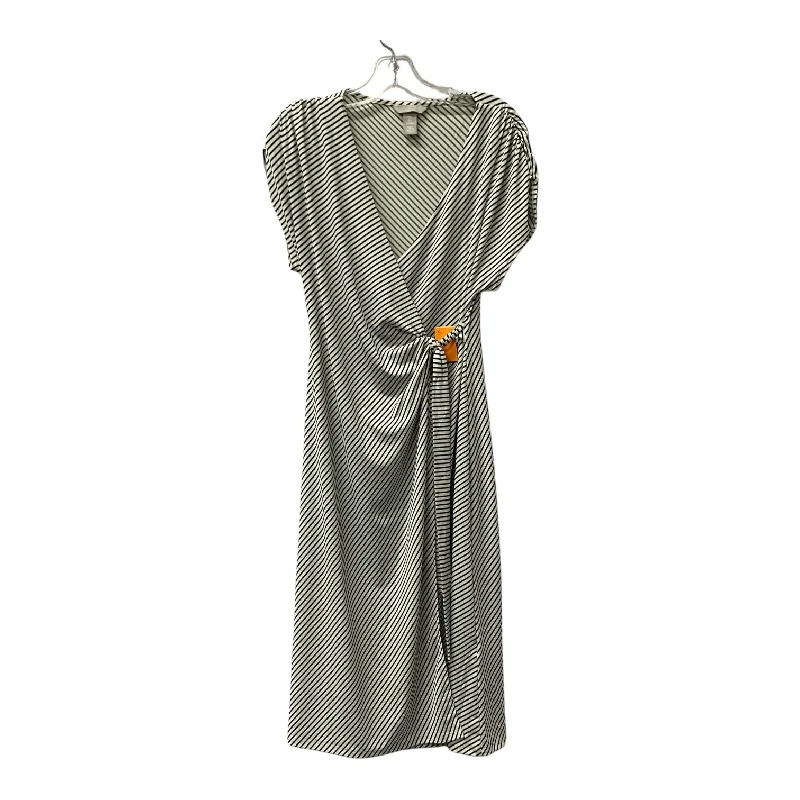 Early Access structured dressDress Casual Midi By H&M In Black & White, Size:S