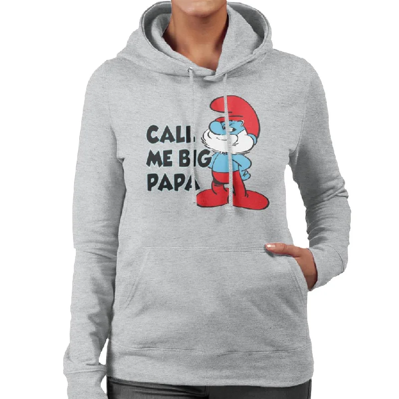 Sale Event sporty hoodieThe Smurfs Call Me Big Papa Women's Hooded Sweatshirt
