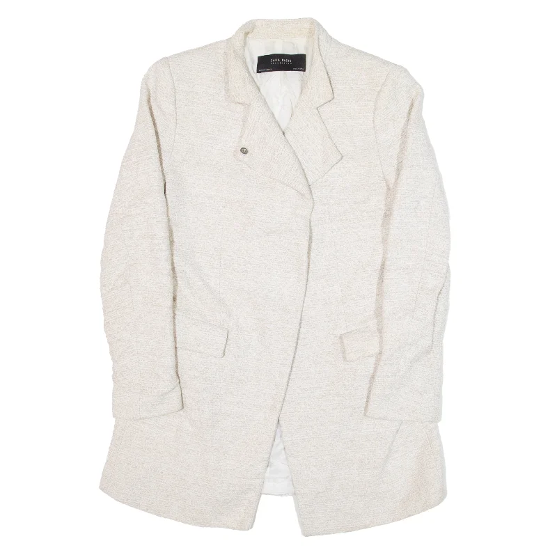 Flash Sale sporty outerwearZARA Basic Coat Beige Overcoat Womens M